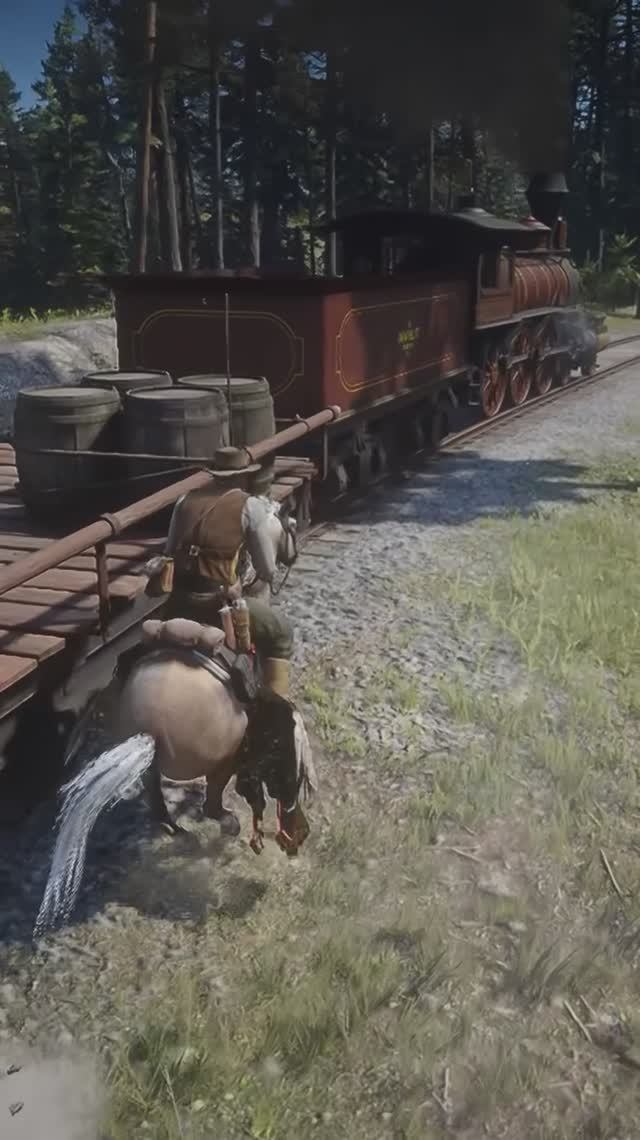 Неудачно ограбил поезд :) / RDR2 смотреть онлайн