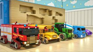 «Колёса автобуса» + песня «Бинго», «Выбери правильные формы для машинок», детские стишки и песенки