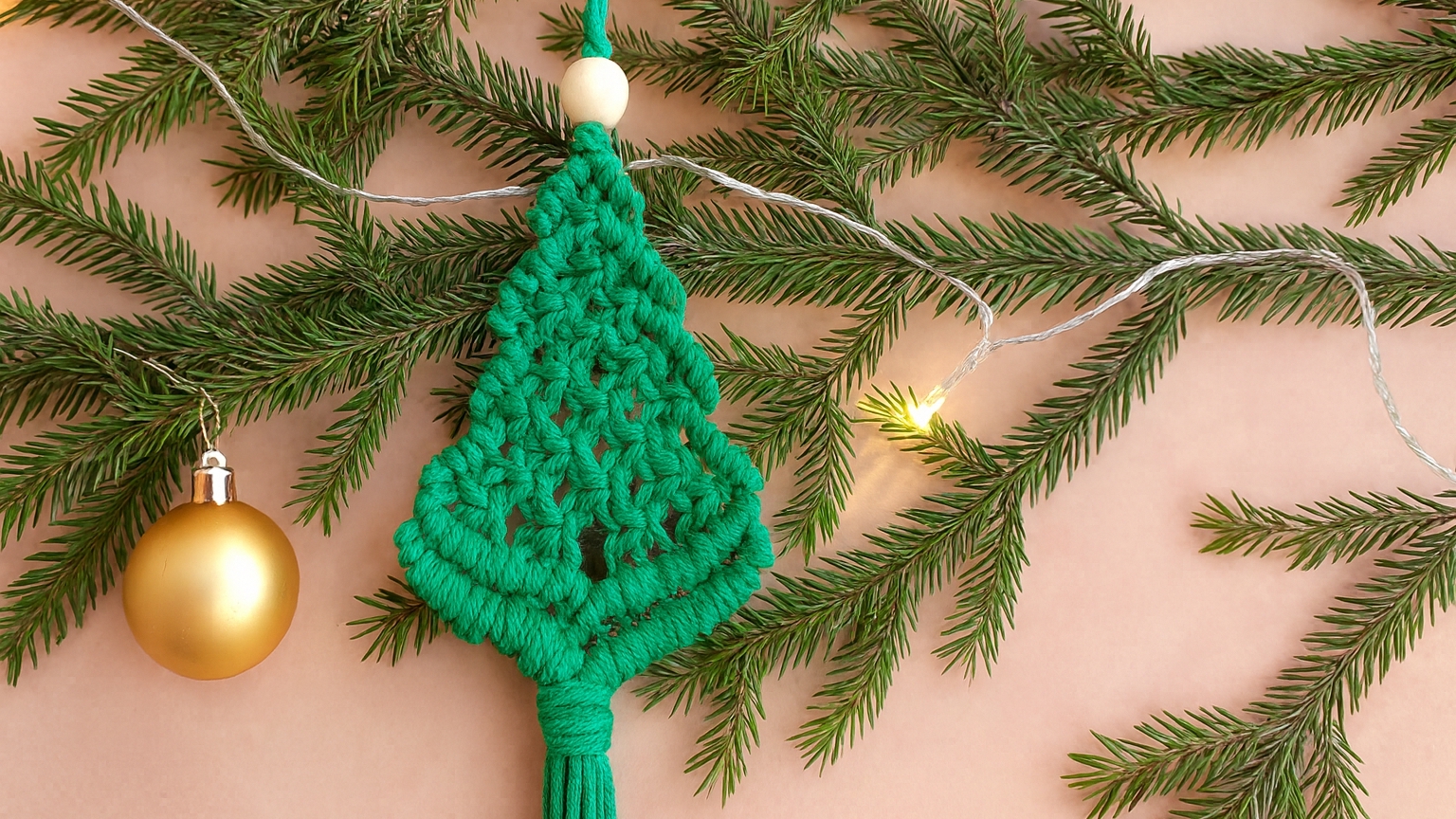 Елочка в технике макраме смотреть онлайн