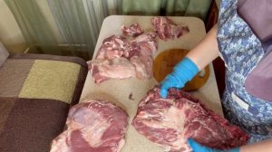 Разделка и фасовка четверти свиной тушки|Затариваемся к Новому году|Дела житейские!#мирувлечений