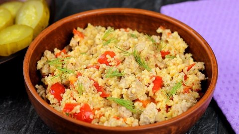 Невероятно Вкусно! Лучший рецепт Булгура с фаршем! Рецепт быстрого ужина! Вкусные Советы