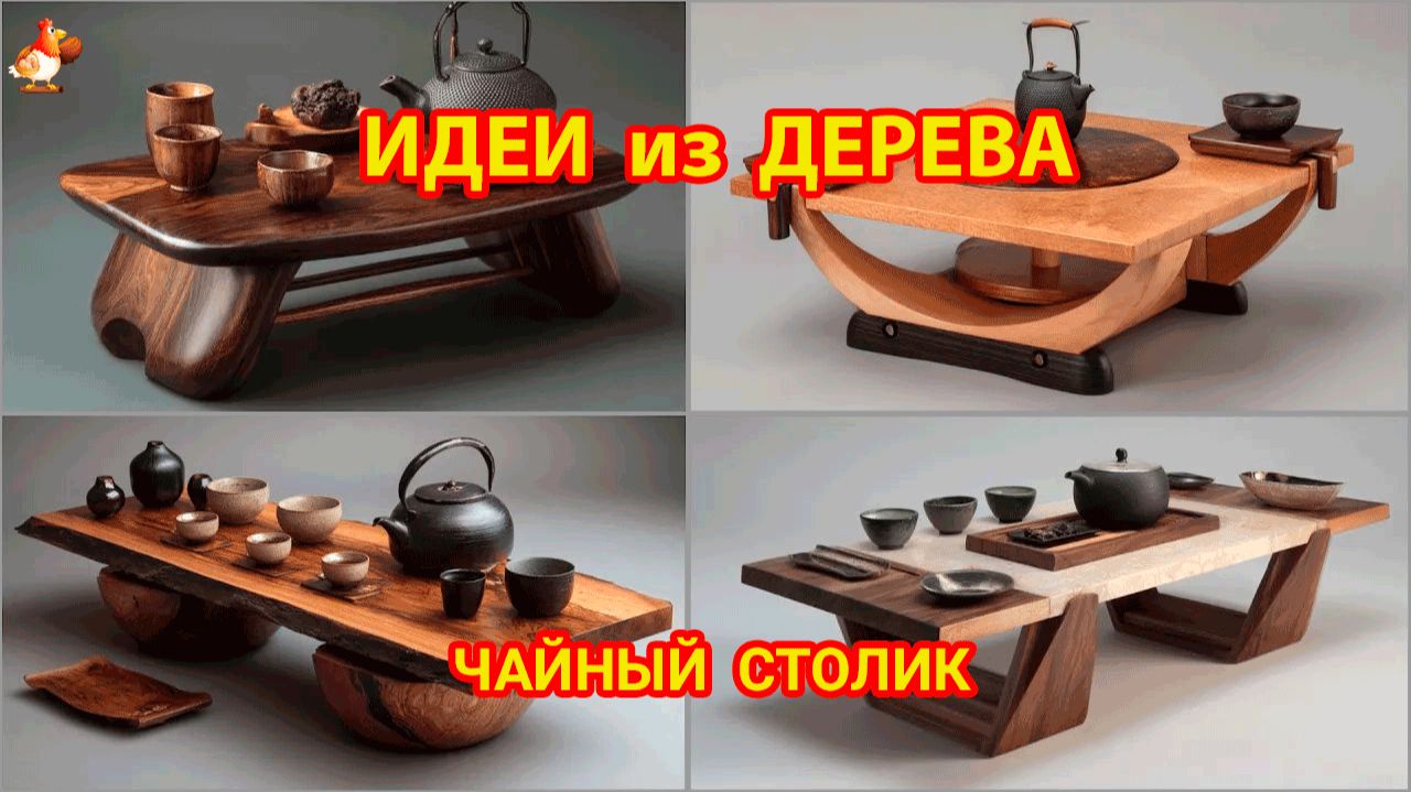 Идеи из дерева и как сделать чайный столик своими руками