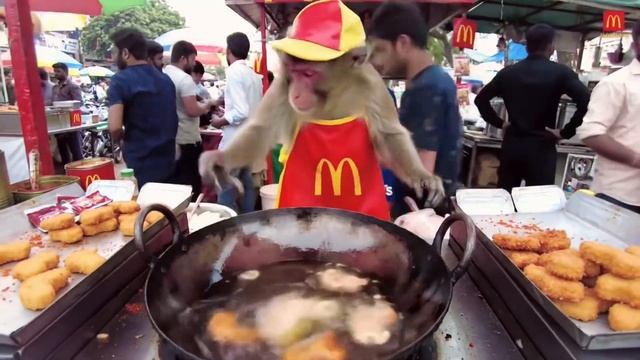 Набор приготовления бургеров от обезьянки шеф повара