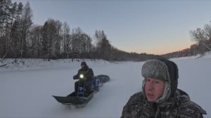На мотобуксировщиках Альбатрос едем на лесные озера! Красивая зимняя природа!