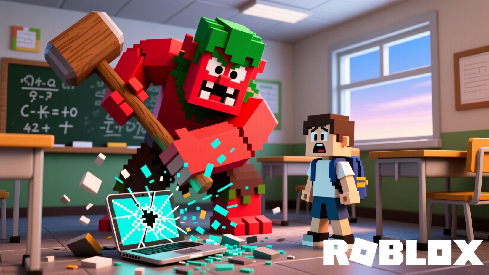 Чего не смеётесь? Не смешно? Это Роблокс!