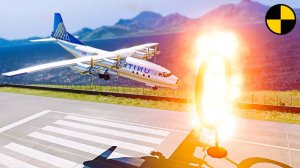 Самолёты vs Кольцо из Огня! - BeamNG.drive игра про машины