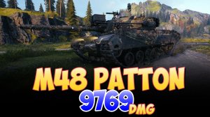 M48 Patton - 1 Фрагов 9.7K Урона • Мир Танков