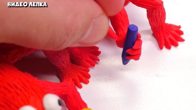 Лепим МОНСТРА ЭЛМО  Elongated Elmo ► Видео Лепка смотреть онлайн