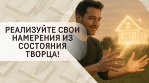 Реализуйте свои намерения из состояния Творца!