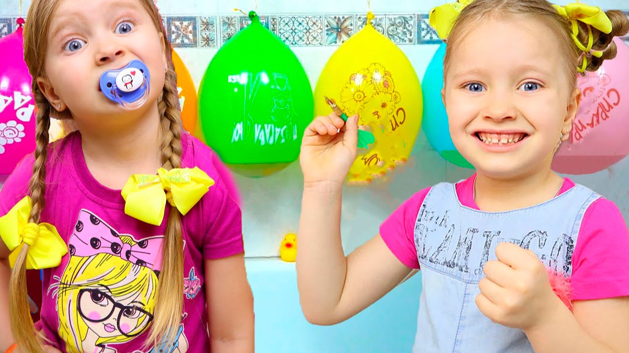 Милана с сестрёнкой устроили соревнования