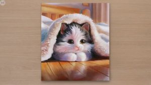 Как нарисовать милого котёнка