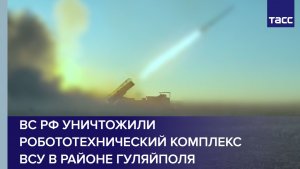 ВС РФ уничтожили робототехнический комплекс ВСУ в районе Гуляйполя