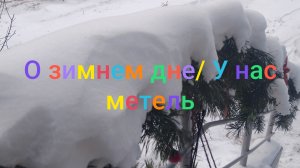 О зимнем дне/ У нас метель/ Поволжье заметает