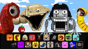 ЛЕГО Конструктор Horror Побег гигантских существ 67 малыш, Пожиратель, песчаный червь...