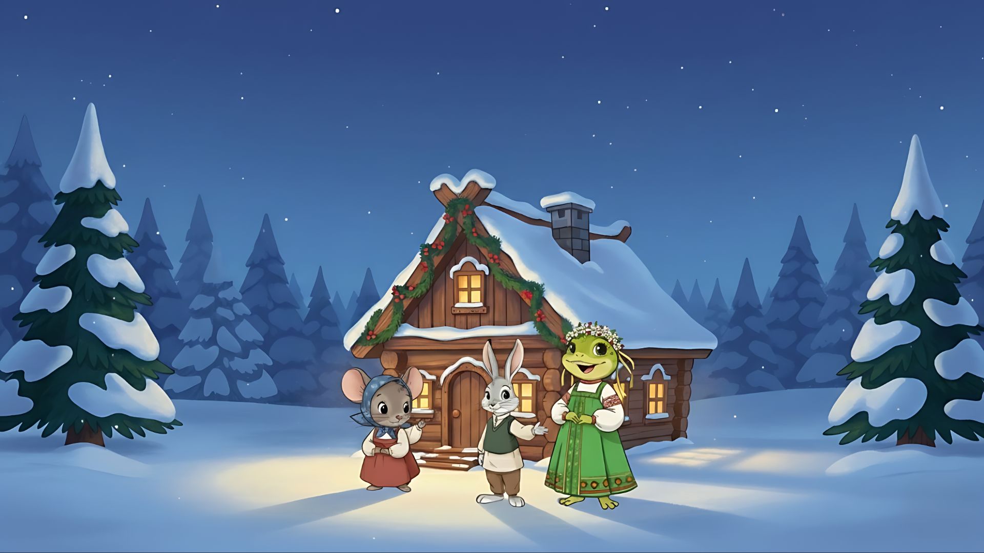 Новогодний Теремок: Волшебная Сказка для Детей | Мультфильм | Мультик смотреть онлайн