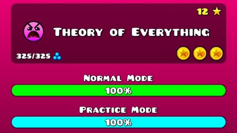 Theory of Everything с тремя монетами в геометрия даш