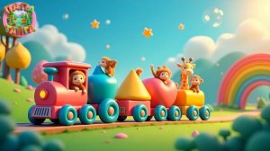 Детская песенка мультик про весёлых животных, на английском языке!