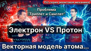 152. Электрон VS Протон: битва спинов. Векторная модель атома. Этого не рассказали в школе.