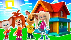 ВСТРЕТИЛ СЕМЬЮ БАРБОСКИНЫ И ПОСТРОИЛ ИМ ДОМ В МАЙНКРАФТ МУЛЬТИК