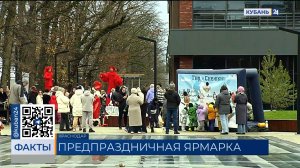 Ярмарку в преддверии Нового года провели для жителей ЖК «Самолет» в Краснодаре