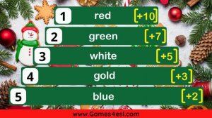 Christmas Top Five Quiz   Fun Christmas Quiz