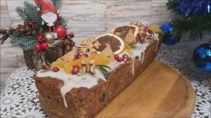 Рождественский кекс. Ароматная вкусная выпечка с сухофруктами.Праздничная выпечка