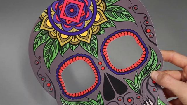 Праздничная маска с выборочной 3D уф-лакировкой