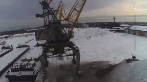 Работа на портальном кране (Устройство крана)