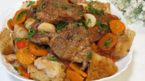 Мясо с овощами.Приготовьте и вы полюбите это блюдо!