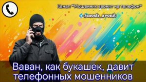 Ваван, как букашек, давит телефонных мошенников