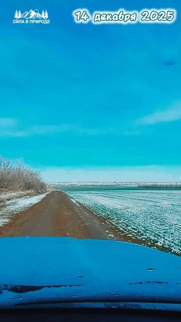 ❄️Погода на юге, выпал снег!