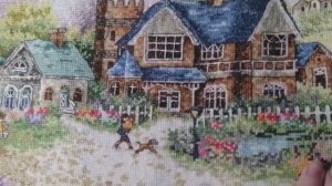 Зелёная деревенька и мои находки для оживления сюжета. Вышивка крестом