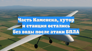 Часть Каменска, хутор и станция остались без воды после атаки БПЛА
