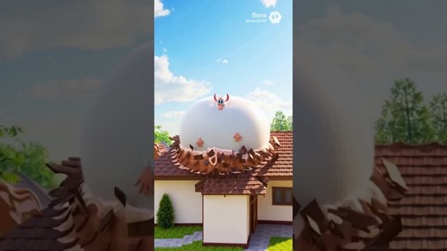 сборник видео роликов про Бубу которые сгенерированы в Sora 2 без матов