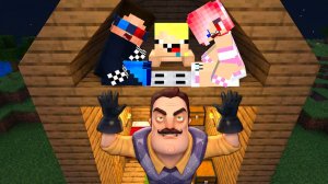 👨МЫ СПРЯТАЛИСЬ НА ЧЕРДАКЕ ОТ ПРИВЕТ СОСЕДА В МАЙНКРАФТ! ШЕДИ ЛЕСКА И НУБИК MINECRAFT