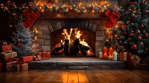 🔥 Новогодний Камин с Треском Дров | Тёплый уют зимнего вечера