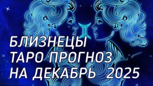 ♊️ Близнецы. Таро прогноз на декабрь 2025 г