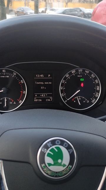 Температура масла двигателя Шкоды 1.4 TSI короткие поездки по городу зимой смотреть онлайн
