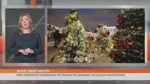 РИА новости сравнило регионы по доходу на душу населения