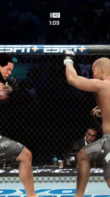 Алискеров нокаутирует Пака в UFC 5 #shorts #икрамалискеров #джунёнпак #алискеровпак #ufc5