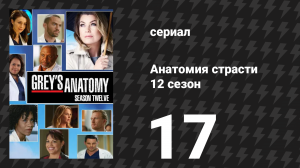Анатомия страсти 12 сезон 17 серия «Я стираю выражение лица» (сериал, 2015)