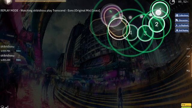 OSU - hardest: 6.59 — Transcend - Eons (Original mix) смотреть онлайн