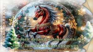 Красивое поздравление с Новым Годом! С Новым 2026 годом