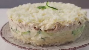 Салат "Капля Воды" Простенький,свеженький !Аля- Мимоза без картошки/ Нежнятина!