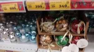 #Новогодняя декорация и игрушки в магазине Магнит. #обзор