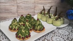 Новогодние закуски на праздничный стол . Быстрые и вкусные закуски на новогодний стол