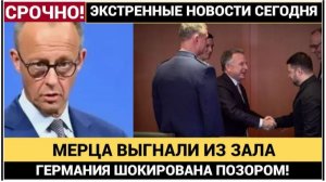 ШОК! Мерца вытурили с переговоров Зеленского и Трампа! Позор в Берлине — что скрывает Германия