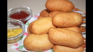 Корн-дог. Сосиски и Сыр в тесте.