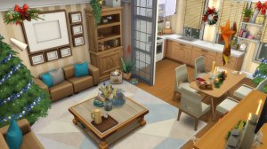 Новогодний дом бабушки и дедушки строительство Симс 4 | grandparents' house The Sims 4