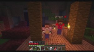 я с другом прохожу майнкрафт чать второя